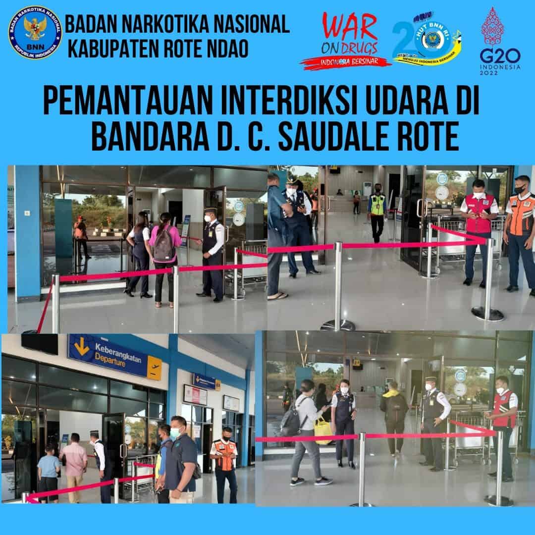 Seksi Pemberantasan Melaksanakan Pemantauan Interdiksi Udara di Bandara D.C. Saudale Rote Ndao. Seksi Pemberantasan Melaksanakan Pemantauan Interdiksi Udara di Bandara D.C. Saudale Rote Ndao.