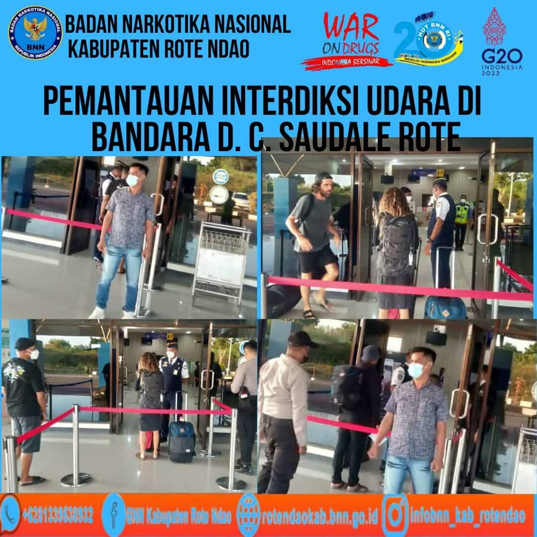 Seksi Pemberantasan Melaksanakan Pemantauan Interdiksi Udara di Bandara D.C. Saudale Rote Ndao. Seksi Pemberantasan Melaksanakan Pemantauan Interdiksi Udara di Bandara D.C. Saudale Rote Ndao.