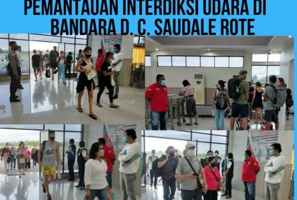 Seksi Pemberantasan Melaksanakan Pemantauan Interdiksi Udara di Bandara D.C. Saudale Rote Ndao