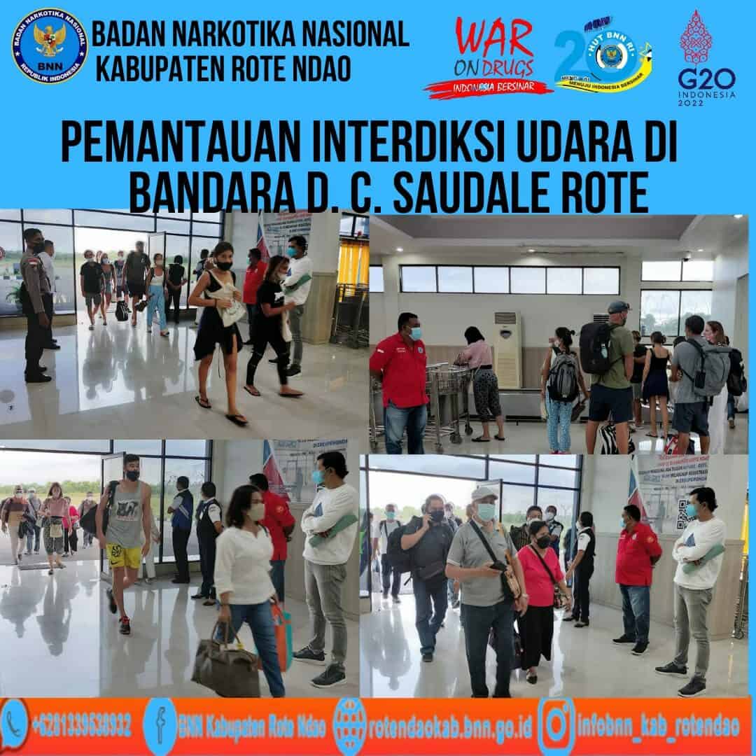 Seksi Pemberantasan Melaksanakan Pemantauan Interdiksi Udara di Bandara D.C. Saudale Rote Ndao Seksi Pemberantasan Melaksanakan Pemantauan Interdiksi Udara di Bandara D.C. Saudale Rote Ndao