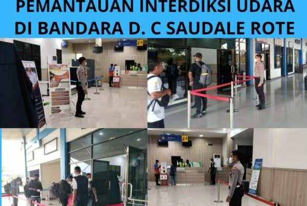 Seksi Pemberantasan Melaksanakan Pemantauan Interdiksi Udara di Bandara D.C. Saudale Rote Ndao.