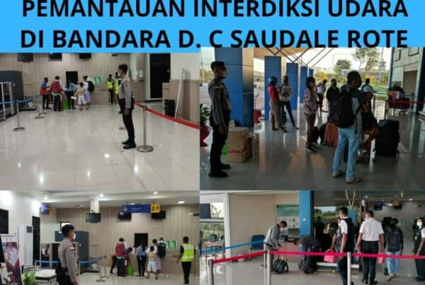 Seksi Pemberantasan Melaksanakan Pemantauan Interdiksi Udara di Bandara D.C. Saudale Rote Ndao.