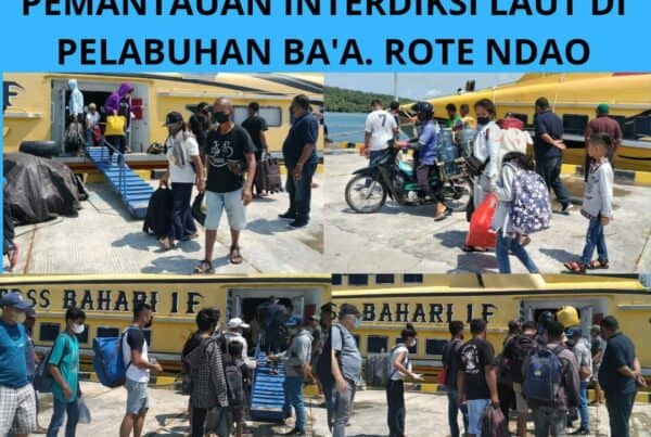 Seksi Pemberantasan Melaksanakan Pemantauan Interdiksi Laut di Pelabuhan Ba’a – Rote Ndao