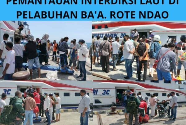 Seksi Pemberantasan Melaksanakan Pemantauan Interdiksi Laut di Pelabuhan Ba’a – Rote Ndao.