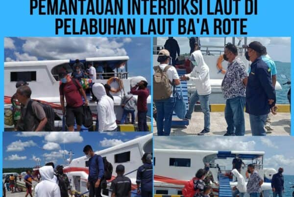 Seksi Pemberantasan Melaksanakan Pemantauan Interdiksi Laut di Pelabuhan Ba’a – Rote Ndao