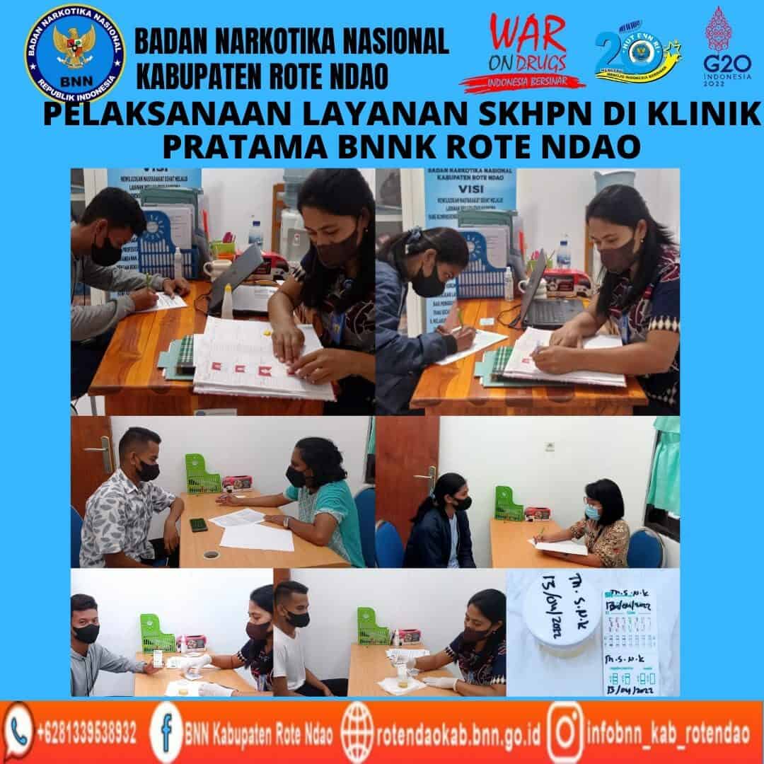 Pelaksanaan Layanan Pengurusan Surat Keterangan Hasil Pemeriksaan Narkoba (SKHPN) Pelaksanaan Layanan Pengurusan Surat Keterangan Hasil Pemeriksaan Narkoba (SKHPN)