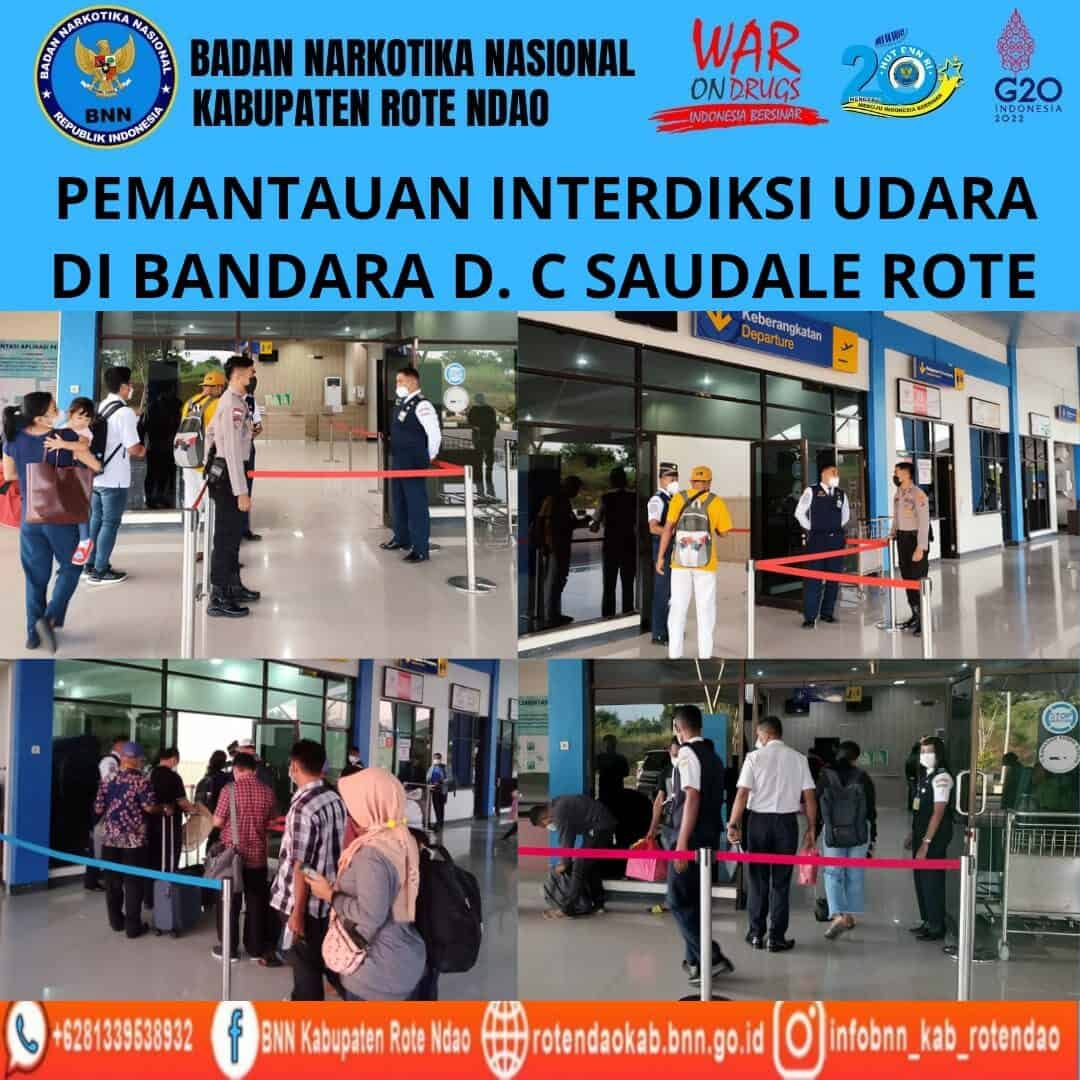 Seksi Pemberantasan Melaksanakan Pemantauan Interdiksi Udara di Bandara D.C. Saudale Rote Ndao. Seksi Pemberantasan Melaksanakan Pemantauan Interdiksi Udara di Bandara D.C. Saudale Rote Ndao.