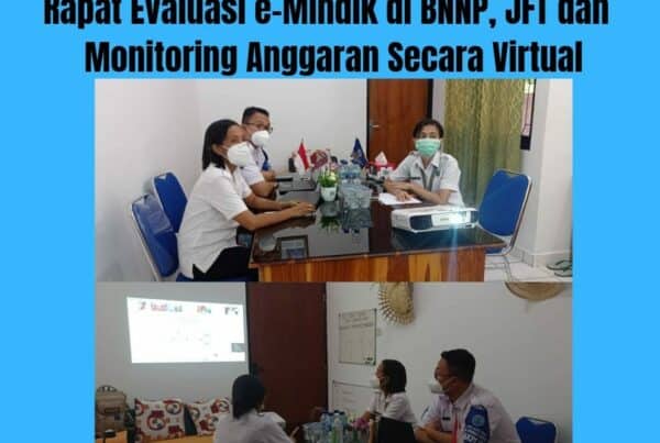 Rapat Evaluasi e-Mindik dan Monitoring anggaran secara Virtual