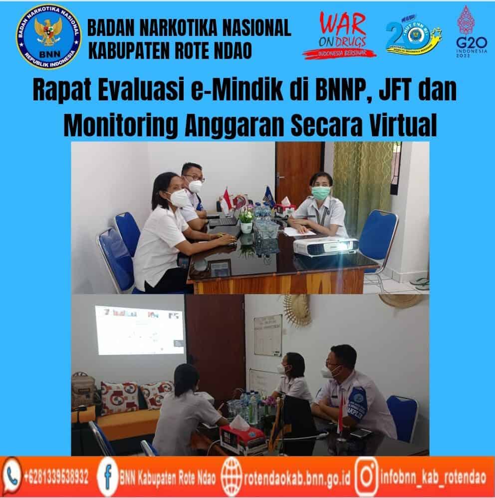 Rapat Evaluasi e-Mindik dan Monitoring anggaran secara Virtual Rapat Evaluasi e-Mindik dan Monitoring anggaran secara Virtual