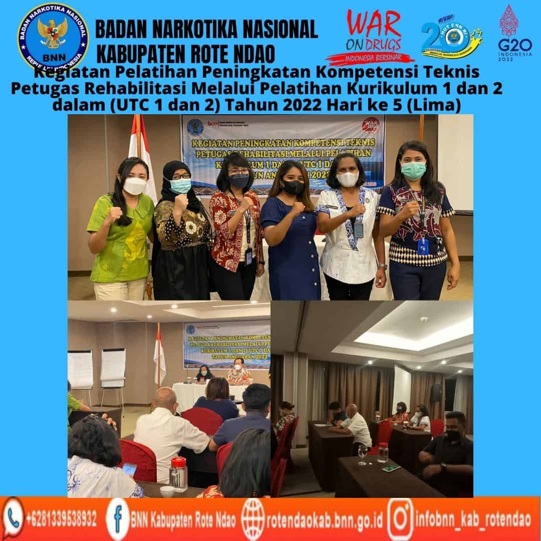 Kegiatan Peningkatan Kompetensi Teknis Petugas Rehabilitasi Melalui Pelatihan Kurikulum 1 dan 2 ( UTC 1 dan 2 ) Tahun Anggaran 2022. Kegiatan Peningkatan Kompetensi Teknis Petugas Rehabilitasi Melalui Pelatihan Kurikulum 1 dan 2 ( UTC 1 dan 2 ) Tahun Anggaran 2022.