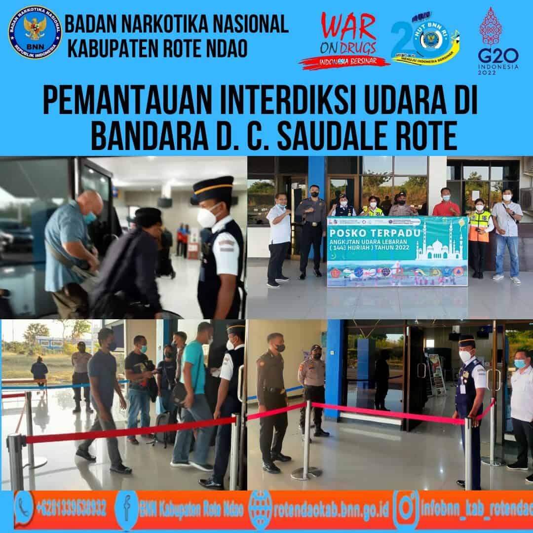 Seksi Pemberantasan Melaksanakan Pemantauan Interdiksi Udara di Bandara D.C. Saudale Rote Ndao. Seksi Pemberantasan Melaksanakan Pemantauan Interdiksi Udara di Bandara D.C. Saudale Rote Ndao.
