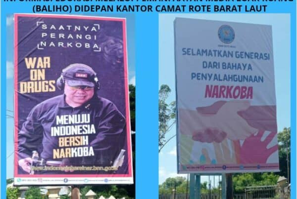 Informasi Edukasi Melalui Pemanfaatan Media Luar Ruang (Pemasangan Baliho)