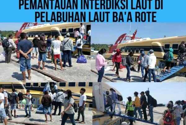 Seksi Pemberantasan Melaksanakan Pemantauan Interdiksi Laut di Pelabuhan Ba’a – Rote Ndao