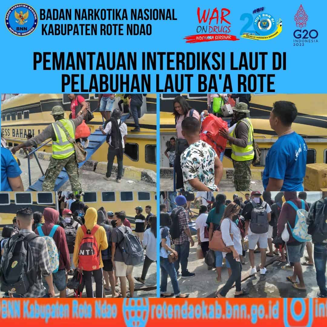 Seksi Pemberantasan Melaksanakan Pemantauan Interdiksi Laut di Pelabuhan Ba'a - Rote Ndao Konsep Otomatis