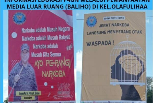 Informasi Edukasi Melalui Pemanfaatan Media Luar Ruang (Pemasangan Baliho)