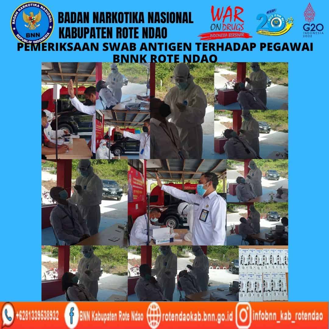Kegiatan Swab Antigen Terhadap Pegawai BNNK Rote Ndao. Kegiatan Swab Antigen Terhadap Pegawai BNNK Rote Ndao.