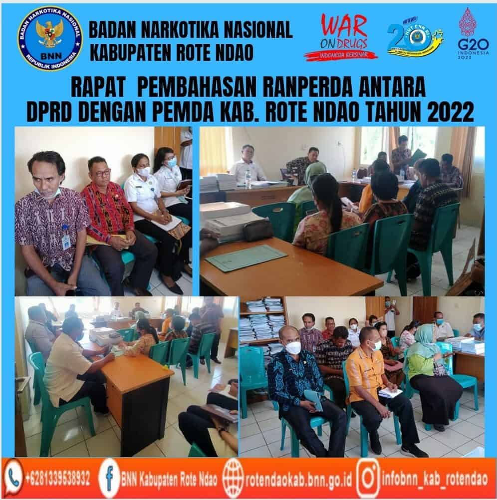 Rapat Pembahasan Ranperda antara DPRD dan Pemda Kabupaten Rote Ndao Tahun 2022. Rapat Pembahasan Ranperda antara DPRD dan Pemda Kabupaten Rote Ndao Tahun 2022.