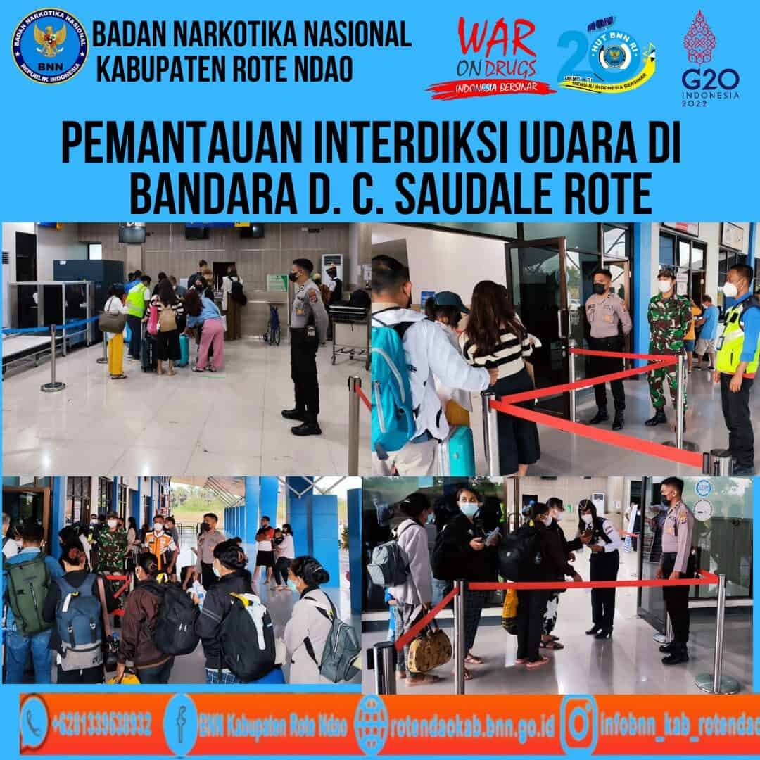 Seksi Pemberantasan Melaksanakan Pemantauan Interdiksi Udara di Bandara D.C. Saudale Rote Ndao. Seksi Pemberantasan Melaksanakan Pemantauan Interdiksi Udara di Bandara D.C. Saudale Rote Ndao.