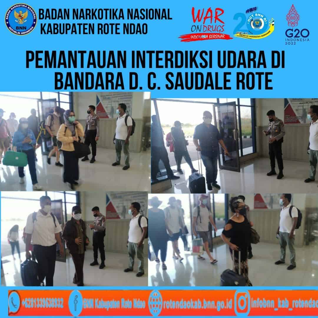 Seksi Pemberantasan Melaksanakan Pemantauan Interdiksi Udara di Bandara D.C. Saudale Rote Ndao Seksi Pemberantasan Melaksanakan Pemantauan Interdiksi Udara di Bandara D.C. Saudale Rote Ndao