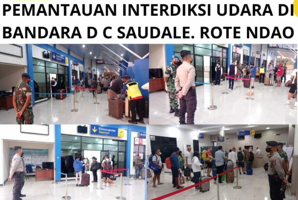 Seksi Pemberantasan Melaksanakan Pemantauan Interdiksi Udara di Bandara D.C. Saudale Rote Ndao.
