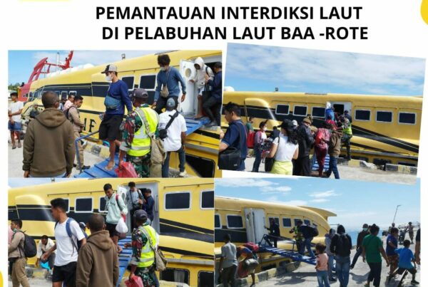 Seksi Pemberantasan Melaksanakan Pemantauan Interdiksi Laut di Pelabuhan Ba’a – Rote Ndao