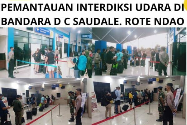 Seksi Pemberantasan Melaksanakan Pemantauan Interdiksi Udara di Bandara D.C. Saudale Rote Ndao.