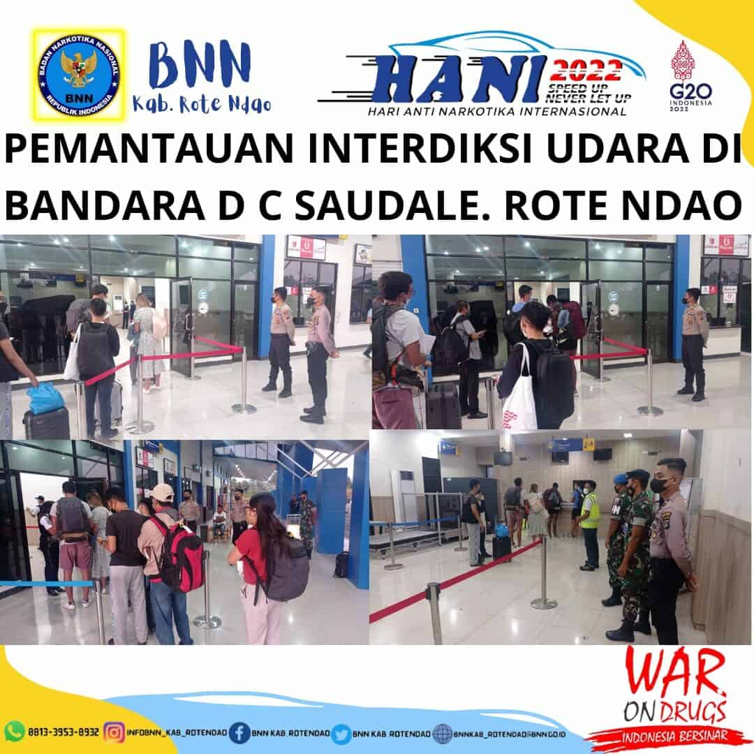 Seksi Pemberantasan Melaksanakan Pemantauan Interdiksi Udara di Bandara D.C. Saudale Rote Ndao. Seksi Pemberantasan Melaksanakan Pemantauan Interdiksi Udara di Bandara D.C. Saudale Rote Ndao.