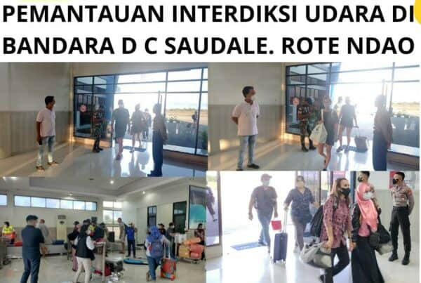 Seksi Pemberantasan Melaksanakan Pemantauan Interdiksi Udara di Bandara D.C. Saudale Rote Ndao.