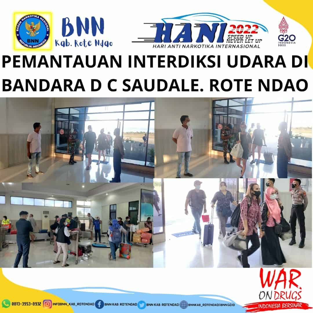 Seksi Pemberantasan Melaksanakan Pemantauan Interdiksi Udara di Bandara D.C. Saudale Rote Ndao. Seksi Pemberantasan Melaksanakan Pemantauan Interdiksi Udara di Bandara D.C. Saudale Rote Ndao.
