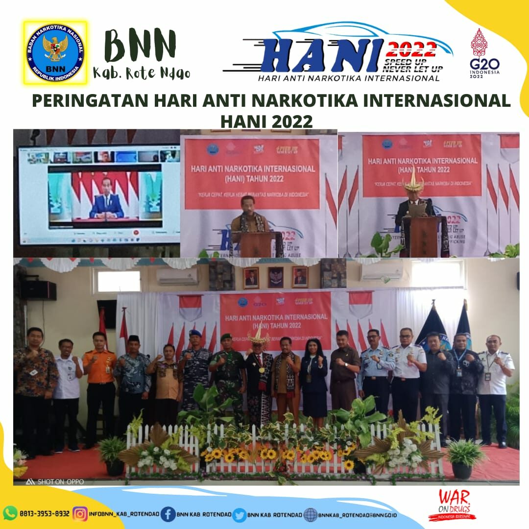 Peringatan Hari Anti Narkotika Internasional (HANI) Tahun 2022 Peringatan Hari Anti Narkotika Internasional (HANI) Tahun 2022