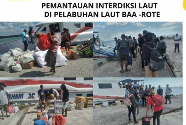 Seksi Pemberantasan Melaksanakan Pemantauan Interdiksi Laut di Pelabuhan Ba’a – Rote Ndao
