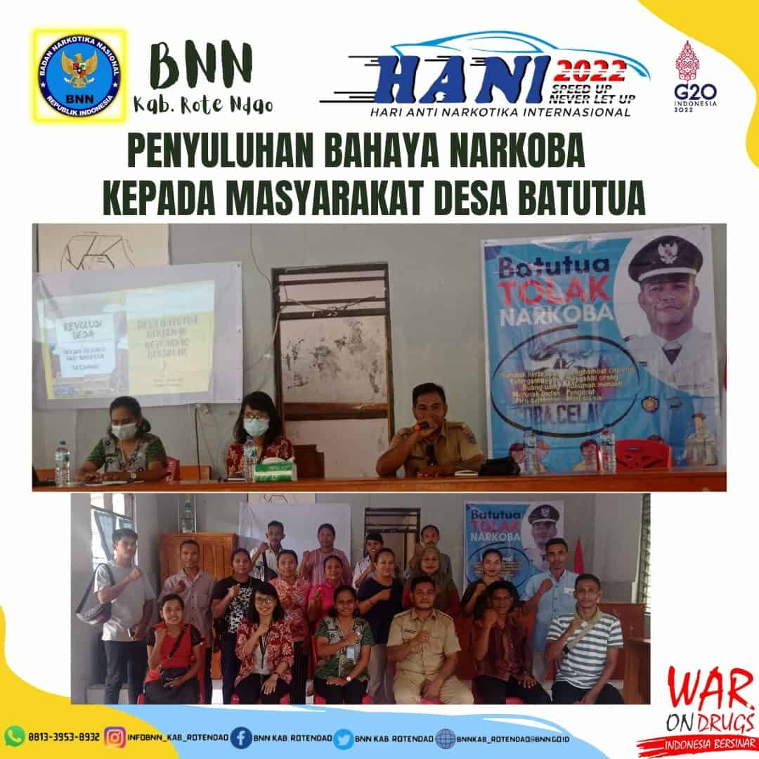 Penyuluhan Bahaya Narkoba Kepada Masyarakat Desa Batutua Rote Barat Daya Penyuluhan Bahaya Narkoba Kepada Masyarakat Desa Batutua Rote Barat Daya