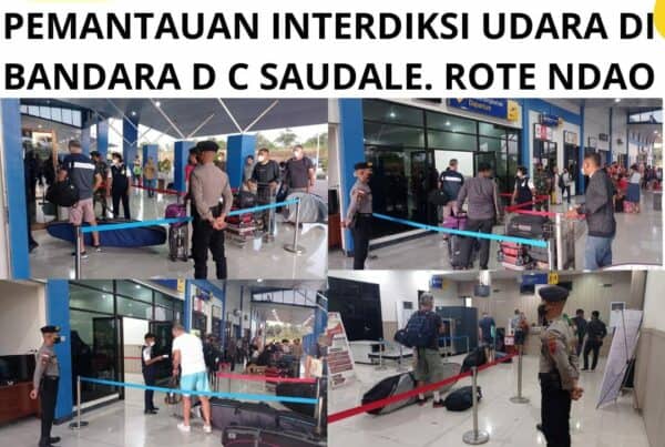 Seksi Pemberantasan Melaksanakan Pemantauan Interdiksi Udara di Bandara D.C. Saudale Rote Ndao.