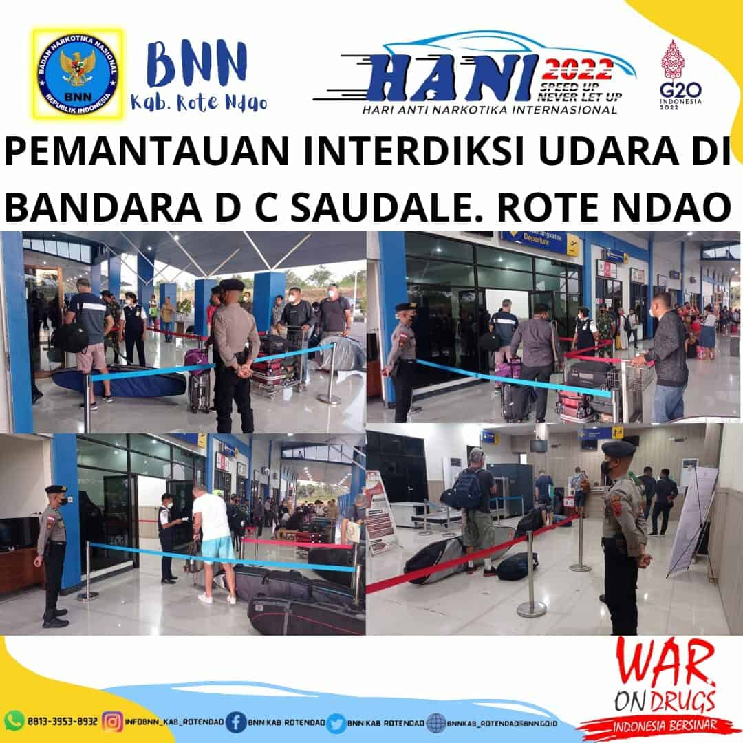 Seksi Pemberantasan Melaksanakan Pemantauan Interdiksi Udara di Bandara D.C. Saudale Rote Ndao. Seksi Pemberantasan Melaksanakan Pemantauan Interdiksi Udara di Bandara D.C. Saudale Rote Ndao.