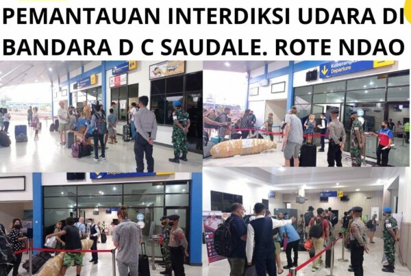 Seksi Pemberantasan Melaksanakan Pemantauan Interdiksi Udara di Bandara D.C. Saudale Rote Ndao.