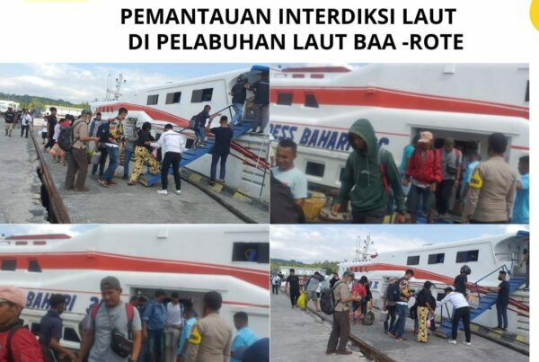 Seksi Pemberantasan Melaksanakan Pemantauan Interdiksi Laut di Pelabuhan Ba’a – Rote Ndao
