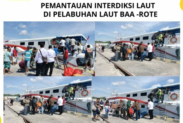 Seksi Pemberantasan Melaksanakan Pemantauan Interdiksi Laut di Pelabuhan Ba’a – Rote Ndao