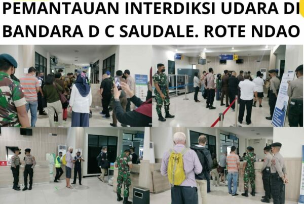 Seksi Pemberantasan Melaksanakan Pemantauan Interdiksi Udara di Bandara D.C. Saudale Rote Ndao.
