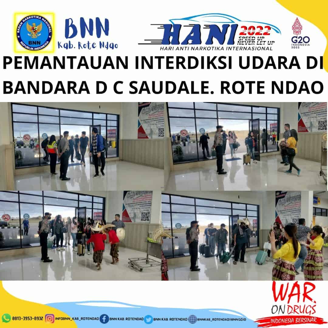 Seksi Pemberantasan Melaksanakan Pemantauan Interdiksi Udara di Bandara D.C. Saudale Rote Ndao. Seksi Pemberantasan Melaksanakan Pemantauan Interdiksi Udara di Bandara D.C. Saudale Rote Ndao.
