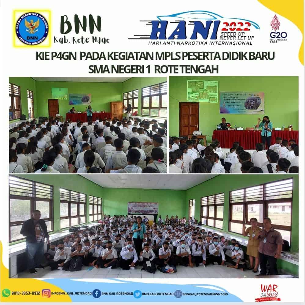 KIE P4GN pada kegiatan MPLS Peserta Didik Baru SMA Negeri 1 Rote Tengah KIE P4GN pada kegiatan MPLS Peserta Didik Baru SMA Negeri 1 Rote Tengah