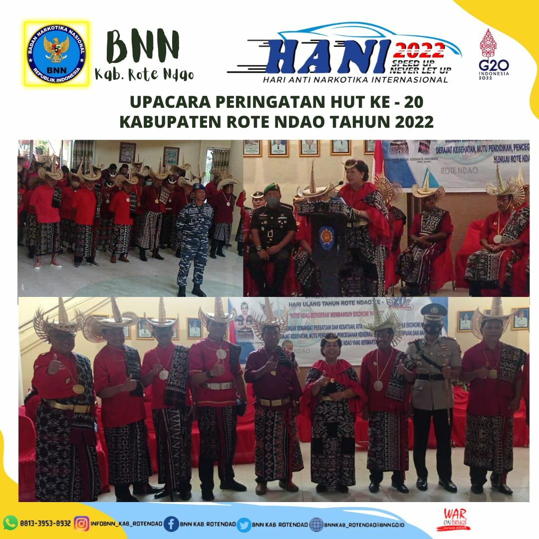 Upacara Peringatan HUT Ke – 20 Kabupaten Rote Ndao Tahun 2022.