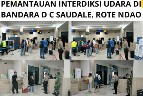 Seksi Pemberantasan Melaksanakan Pemantauan Interdiksi Udara di Bandara D.C. Saudale Rote Ndao