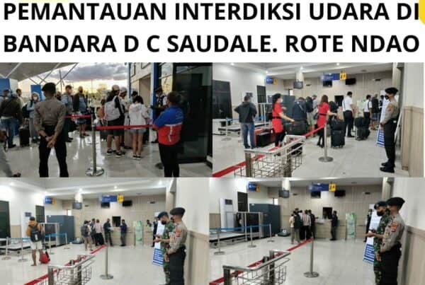 Seksi Pemberantasan Melaksanakan Pemantauan Interdiksi Udara di Bandara D.C. Saudale Rote Ndao.