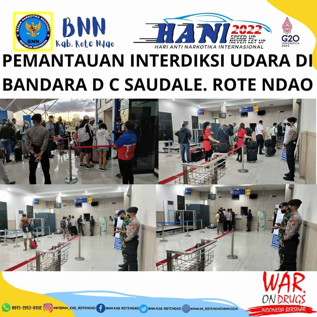 Seksi Pemberantasan Melaksanakan Pemantauan Interdiksi Udara di Bandara D.C. Saudale Rote Ndao. Seksi Pemberantasan Melaksanakan Pemantauan Interdiksi Udara di Bandara D.C. Saudale Rote Ndao.