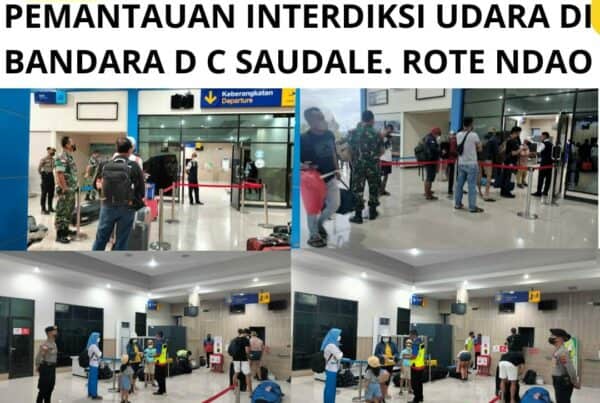 Seksi Pemberantasan Melaksanakan Pemantauan Interdiksi Udara di Bandara D.C. Saudale Rote Ndao.