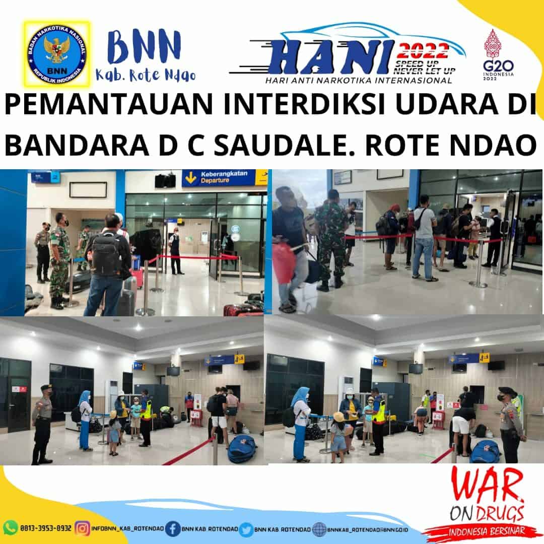 Seksi Pemberantasan Melaksanakan Pemantauan Interdiksi Udara di Bandara D.C. Saudale Rote Ndao. Seksi Pemberantasan Melaksanakan Pemantauan Interdiksi Udara di Bandara D.C. Saudale Rote Ndao.
