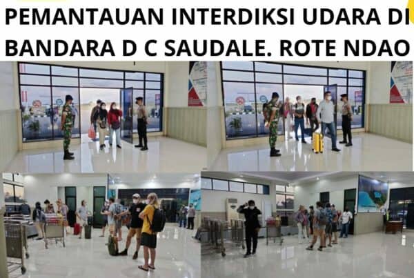 Seksi Pemberantasan Melaksanakan Pemantauan Interdiksi Udara di Bandara D.C. Saudale Rote Ndao.
