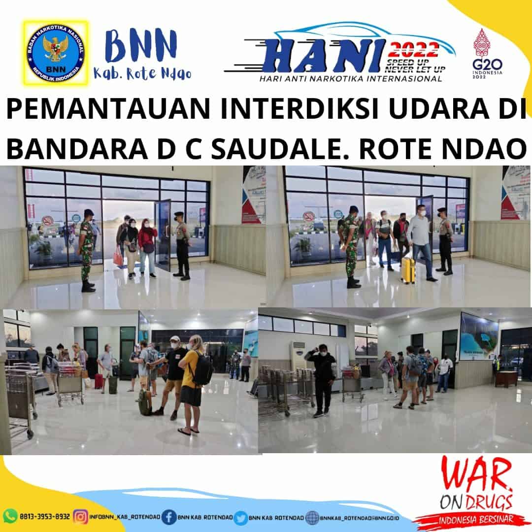 Seksi Pemberantasan Melaksanakan Pemantauan Interdiksi Udara di Bandara D.C. Saudale Rote Ndao. Seksi Pemberantasan Melaksanakan Pemantauan Interdiksi Udara di Bandara D.C. Saudale Rote Ndao.