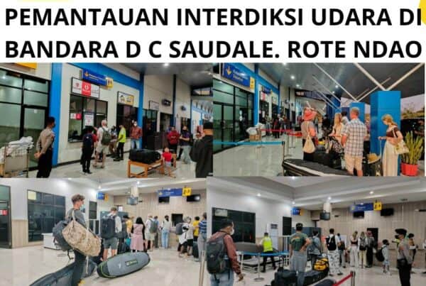 Seksi Pemberantasan Melaksanakan Pemantauan Interdiksi Udara di Bandara D.C. Saudale Rote Ndao.