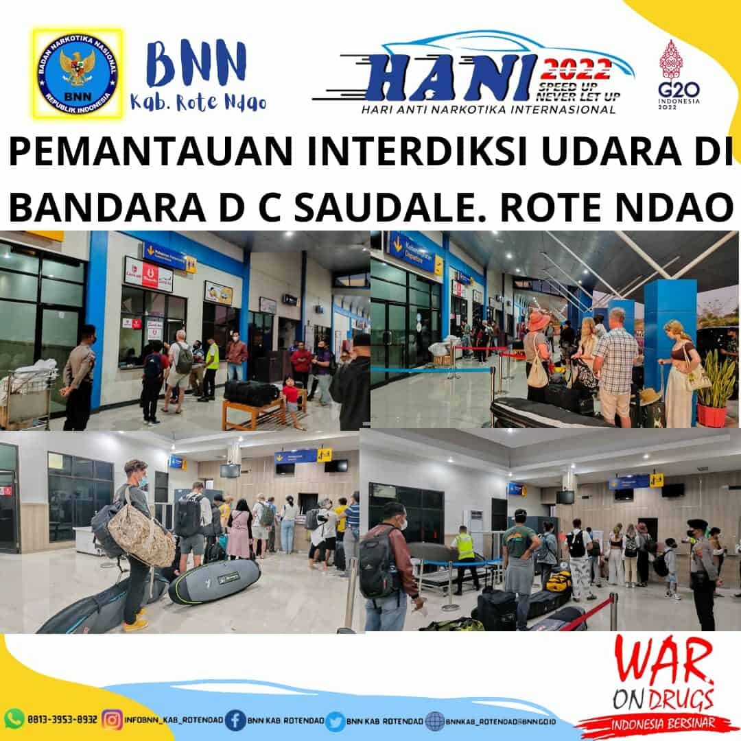 Seksi Pemberantasan Melaksanakan Pemantauan Interdiksi Udara di Bandara D.C. Saudale Rote Ndao. Seksi Pemberantasan Melaksanakan Pemantauan Interdiksi Udara di Bandara D.C. Saudale Rote Ndao.